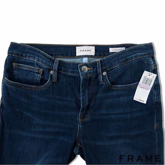FRAME Denim **NWT**  L'Homme Skinny Jean - Blue Fin - Picture 10 of 12